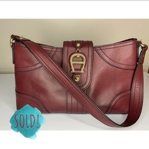 etienne aigner leather handbag